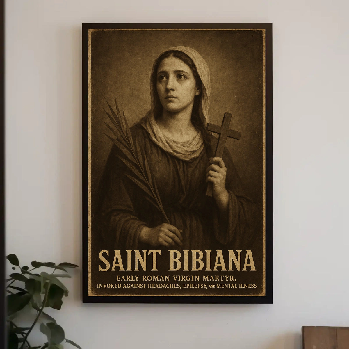 Saint Bibiana Invoked Against Poster