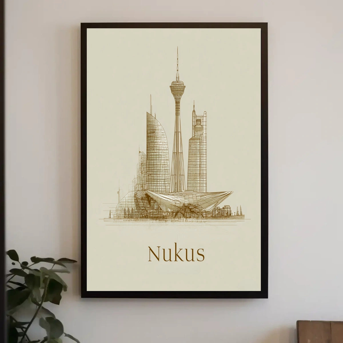 Nukus Skyline Poster