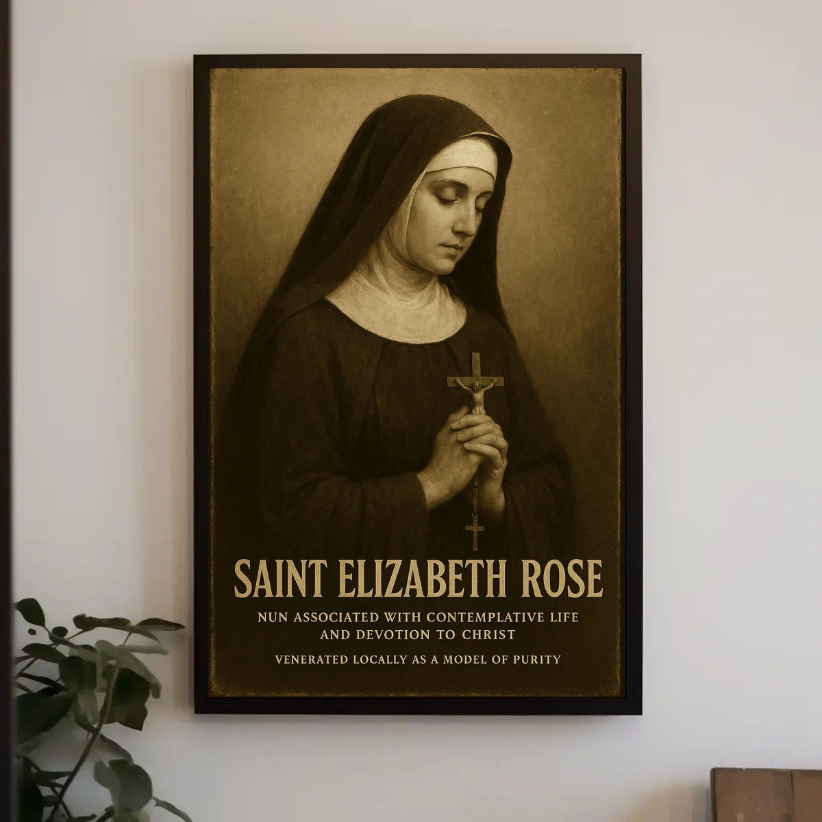 Saint Elizabeth Rose Poster