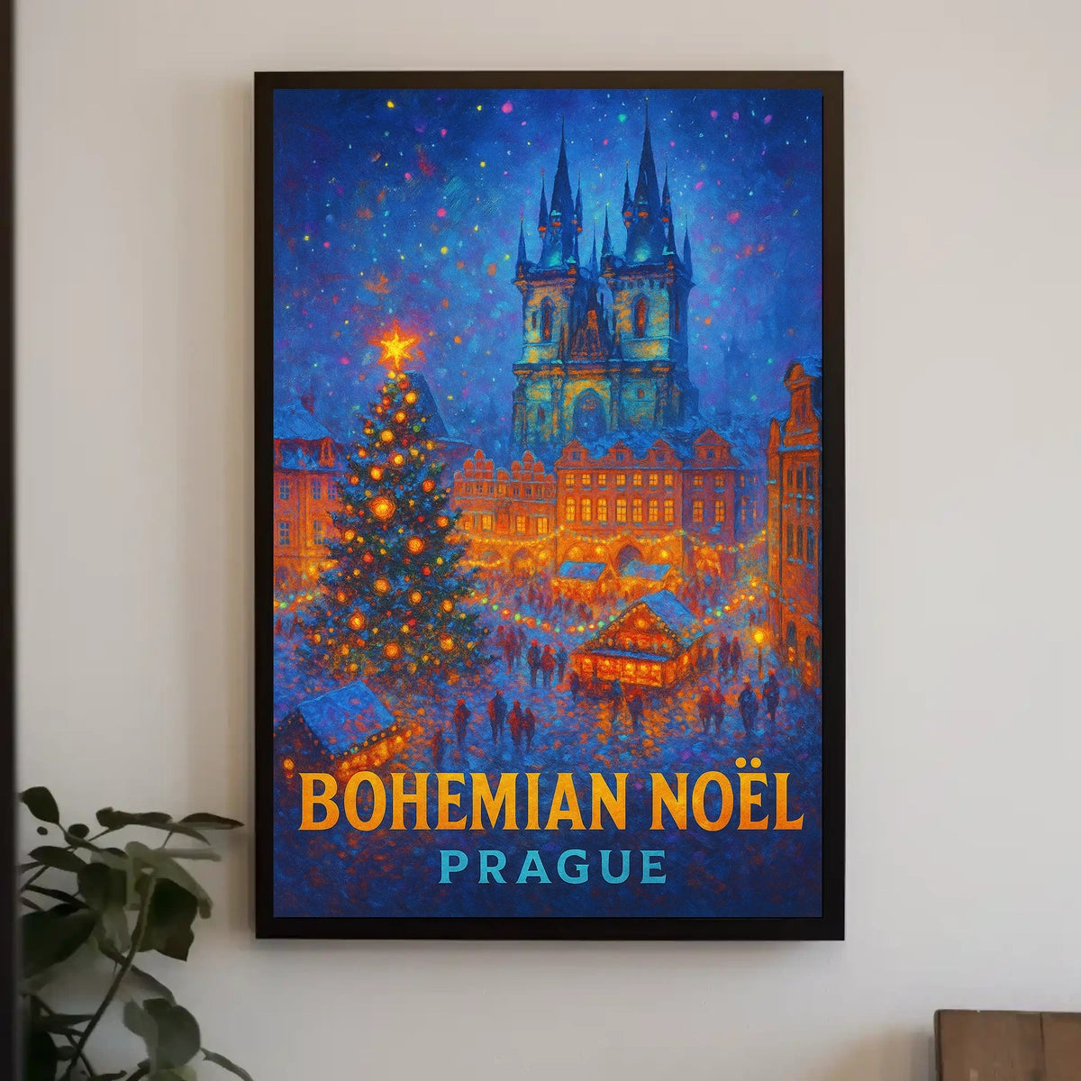 Bohemian Noël Prague Poster