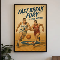 Fast Break Fury 1955 Finals Poster