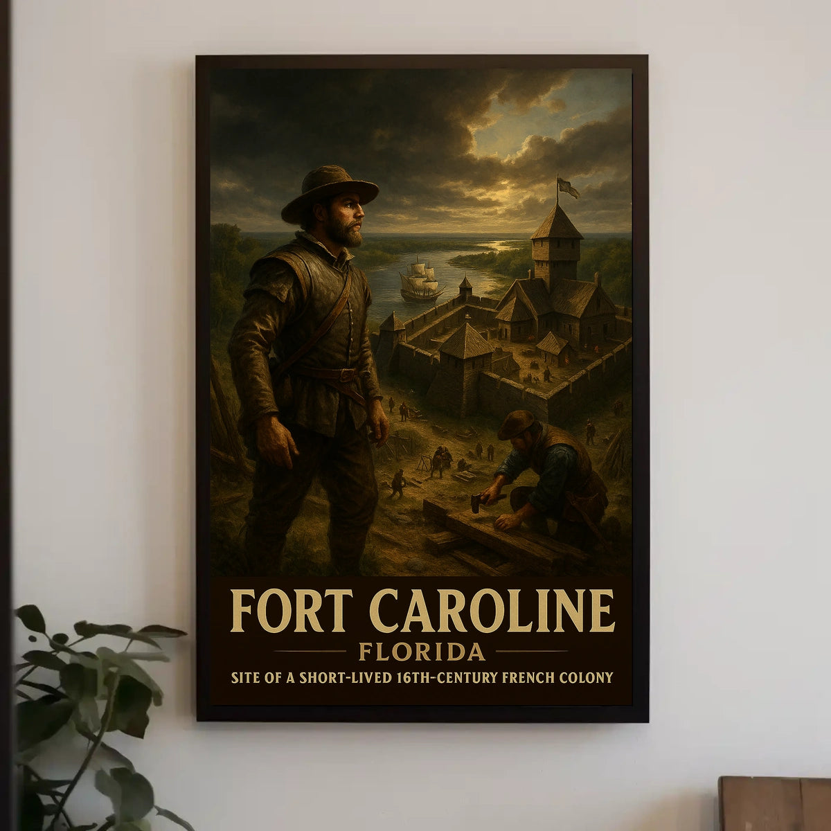 Fort Caroline 16Th-Century French Poster