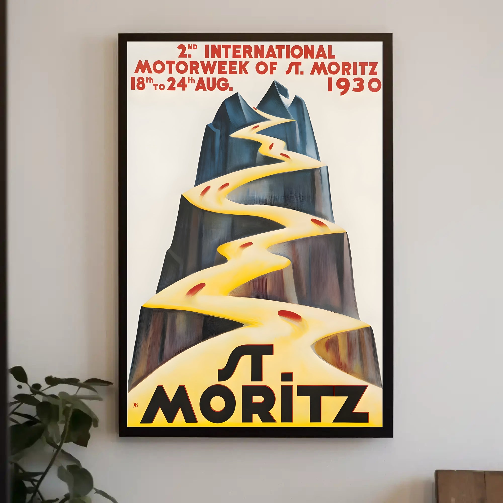 St. Moritz Motorweek 1930 Poster
