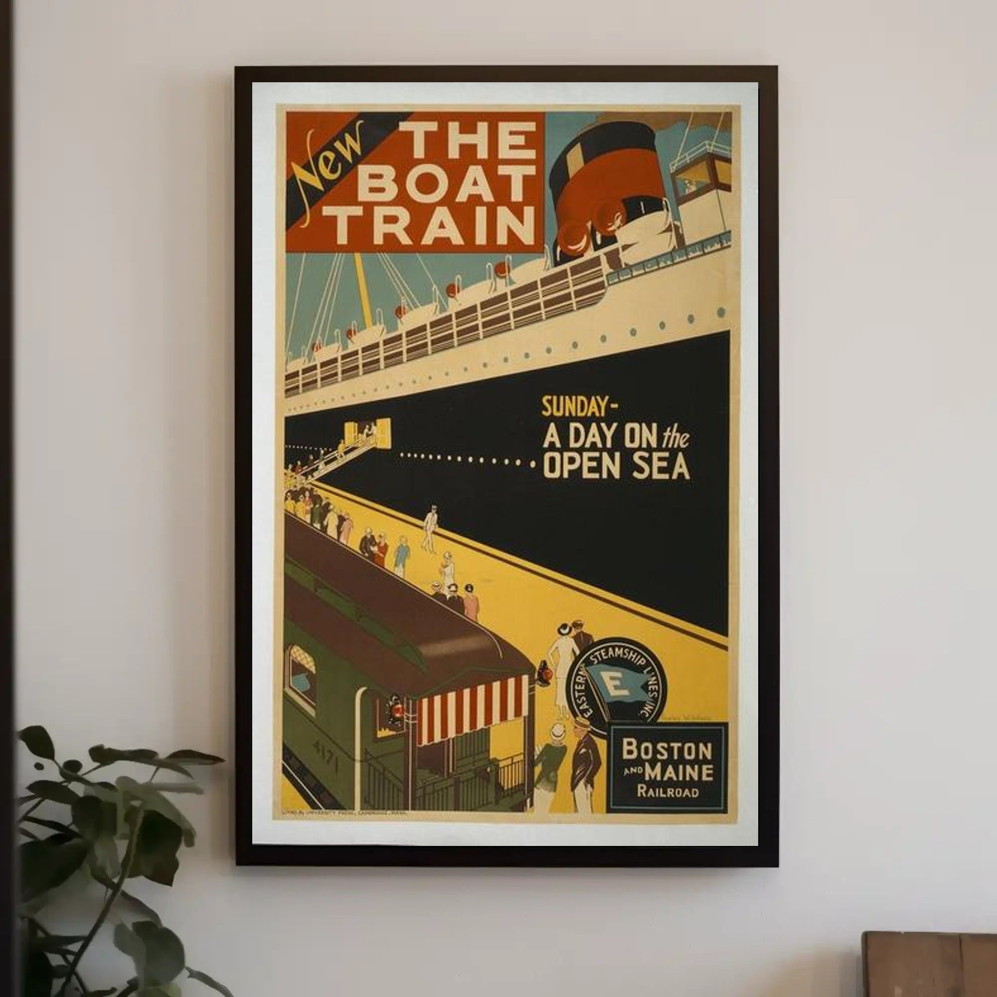 New Boat Train Adventure Poster PosterGoat