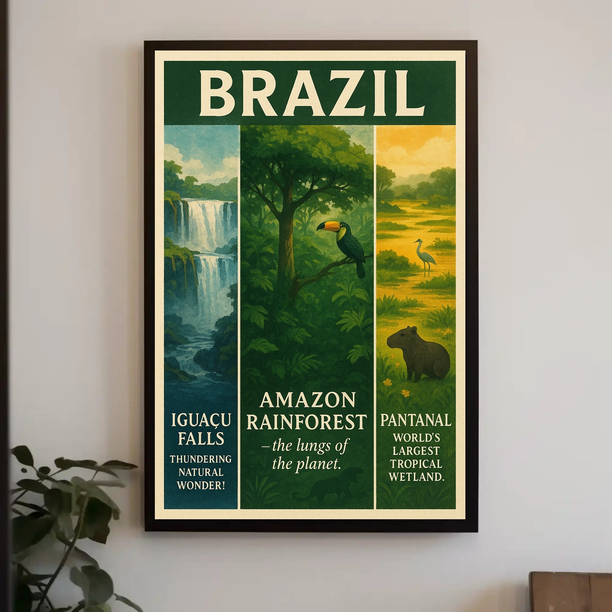 Wonders of Brazil Poster PosterGoat
