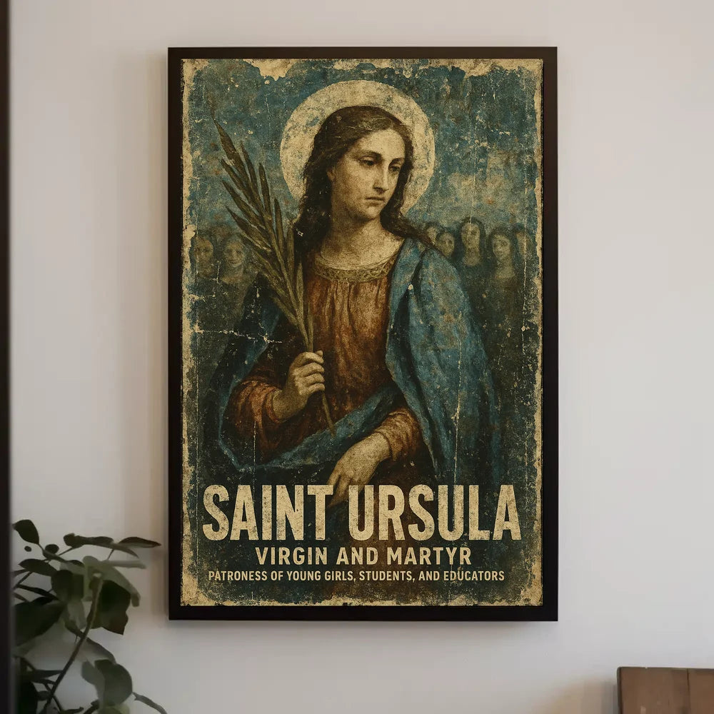 Saint Ursula Religious and Educational Art Poster