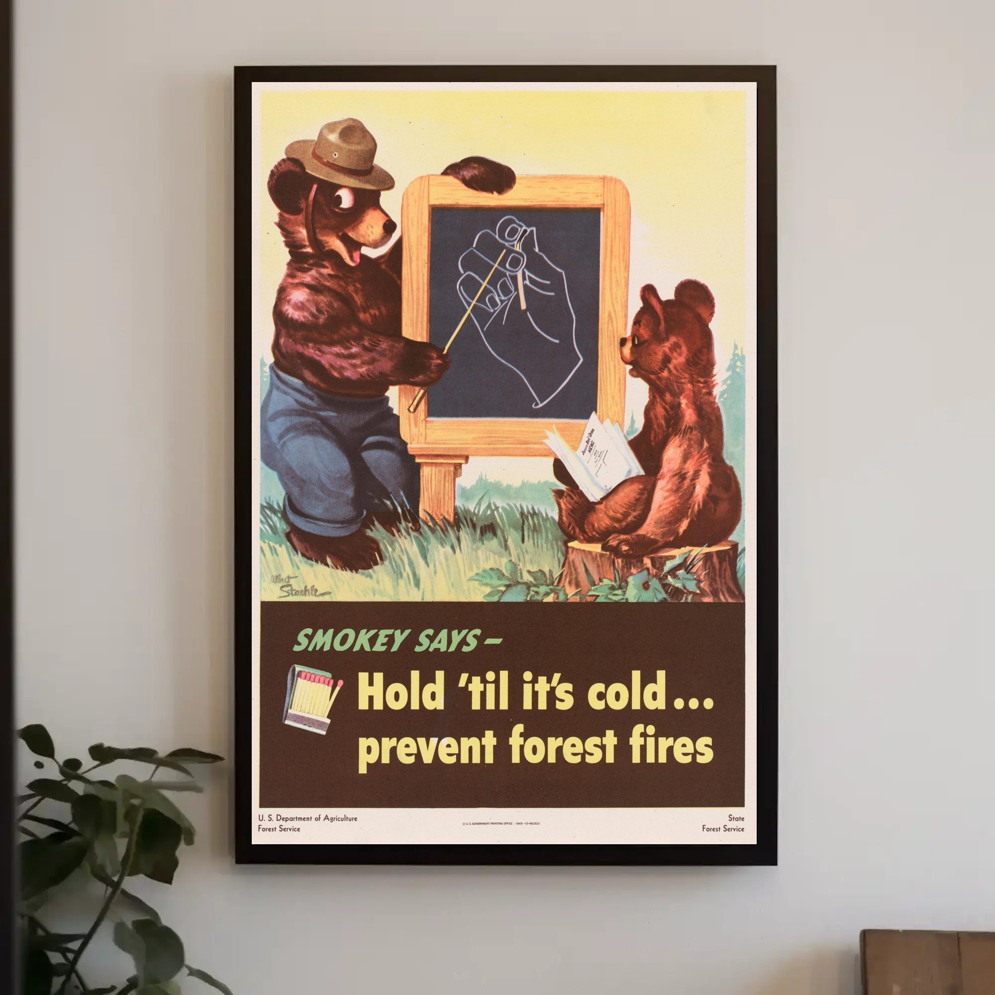 Smokey Bear's Fire Safety Reminder Poster PosterGoat