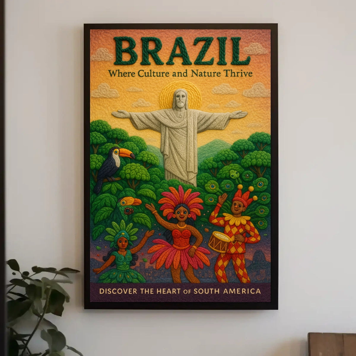 Discover the Heart of South America Poster