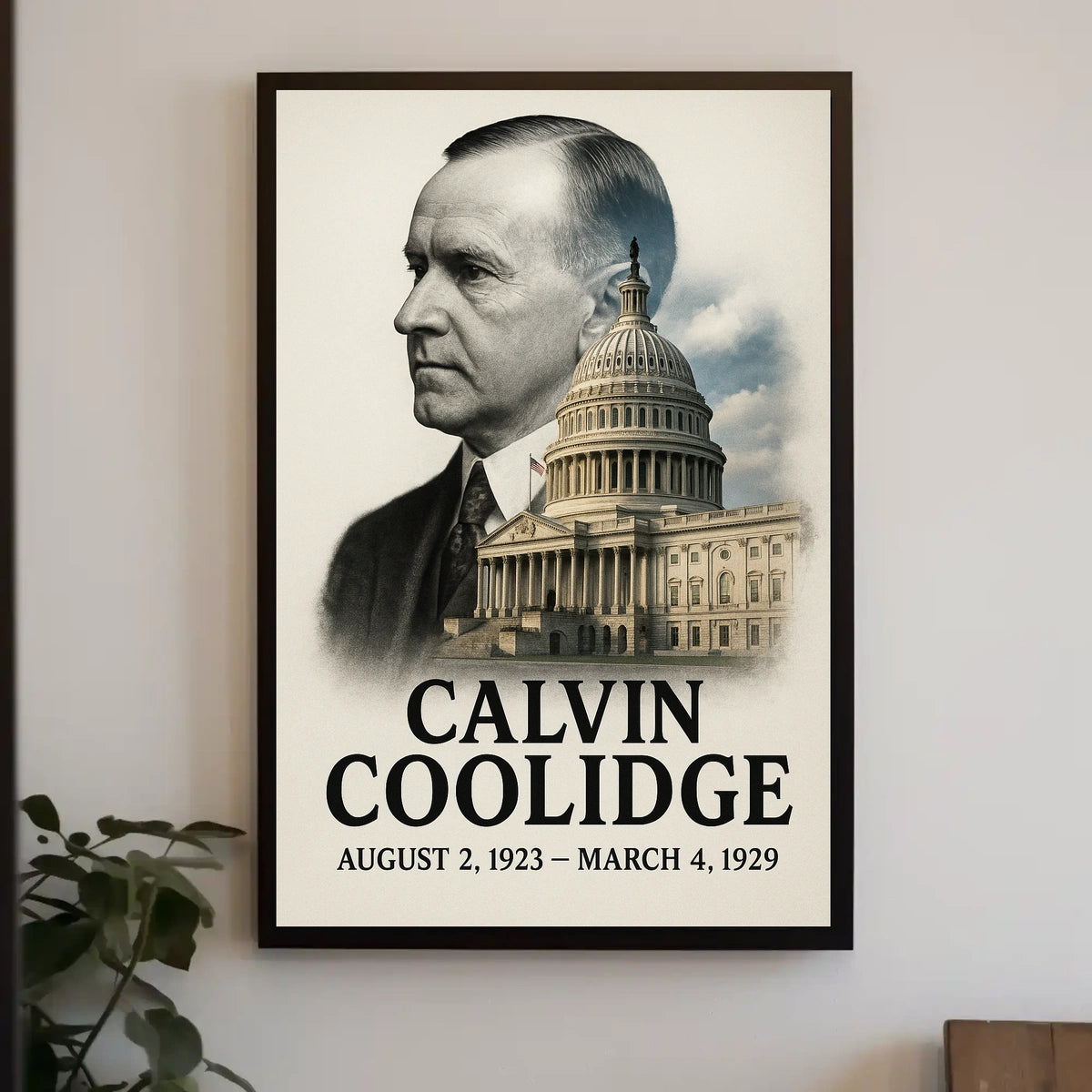 Calvin Coolidge 30th President of the United States Reflections Poster