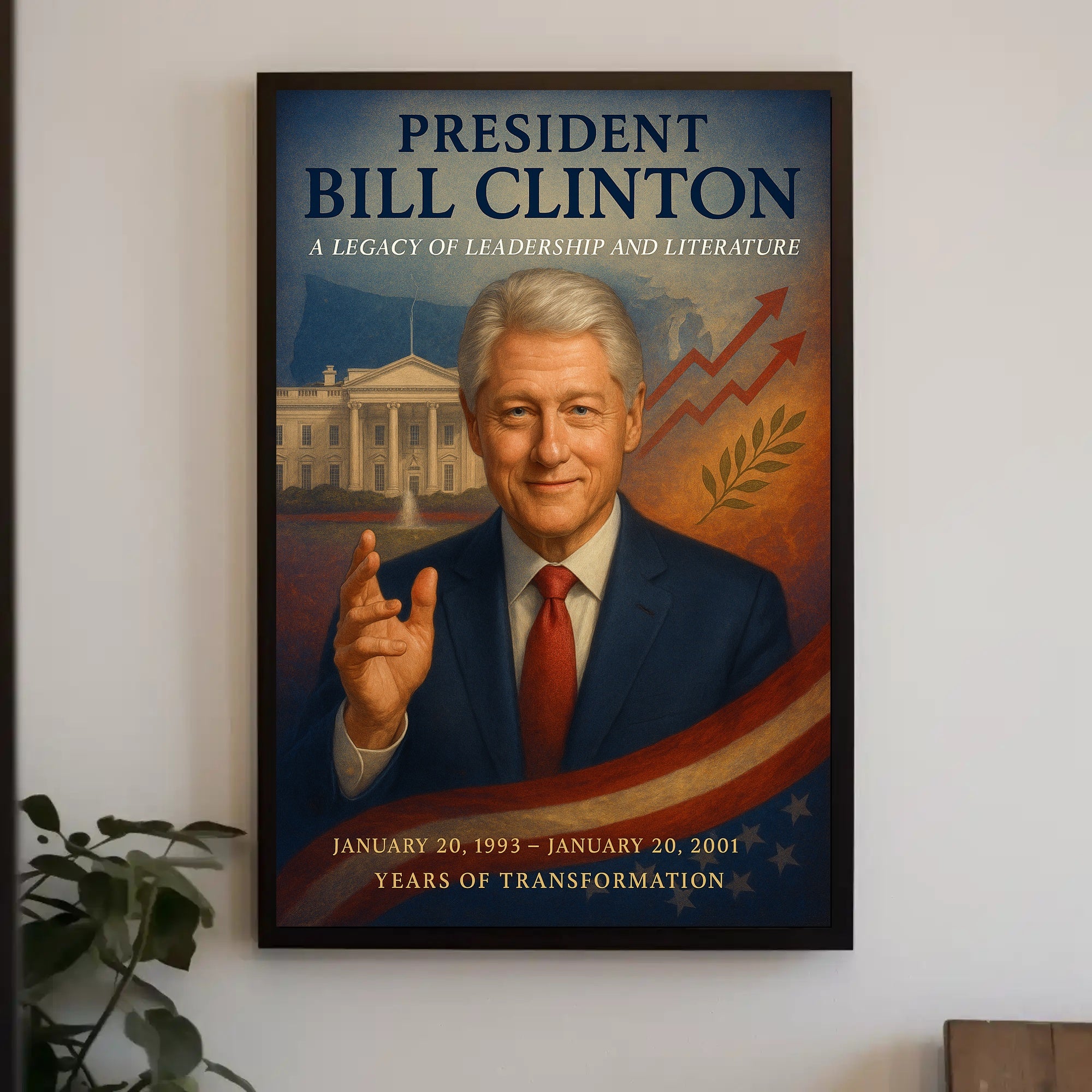 Bill Clinton Years of Transformation Poster PosterGoat