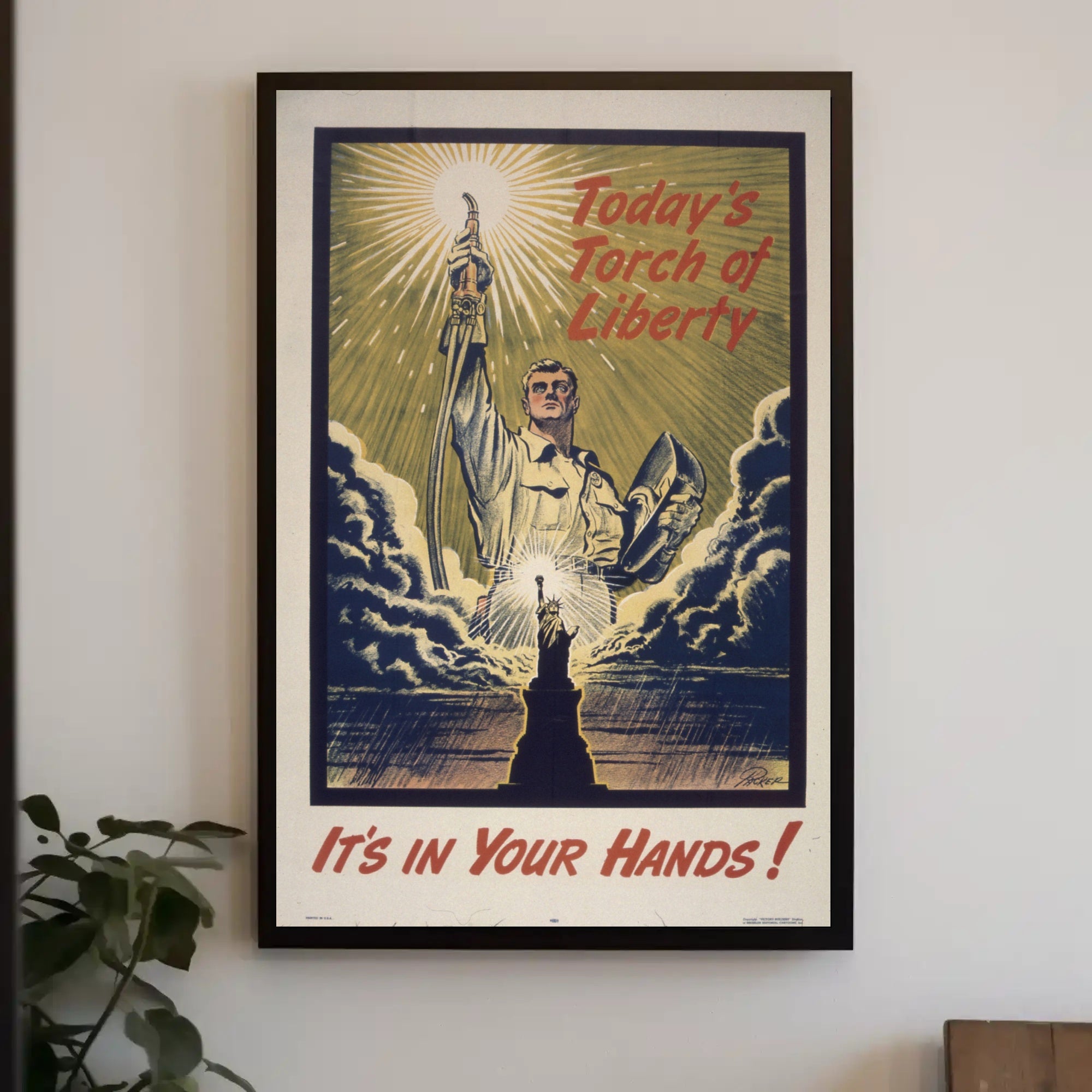 Liberty and Modernity: A Patriotic Propaganda Poster