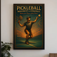 Pickleball Movement Strategy Poster