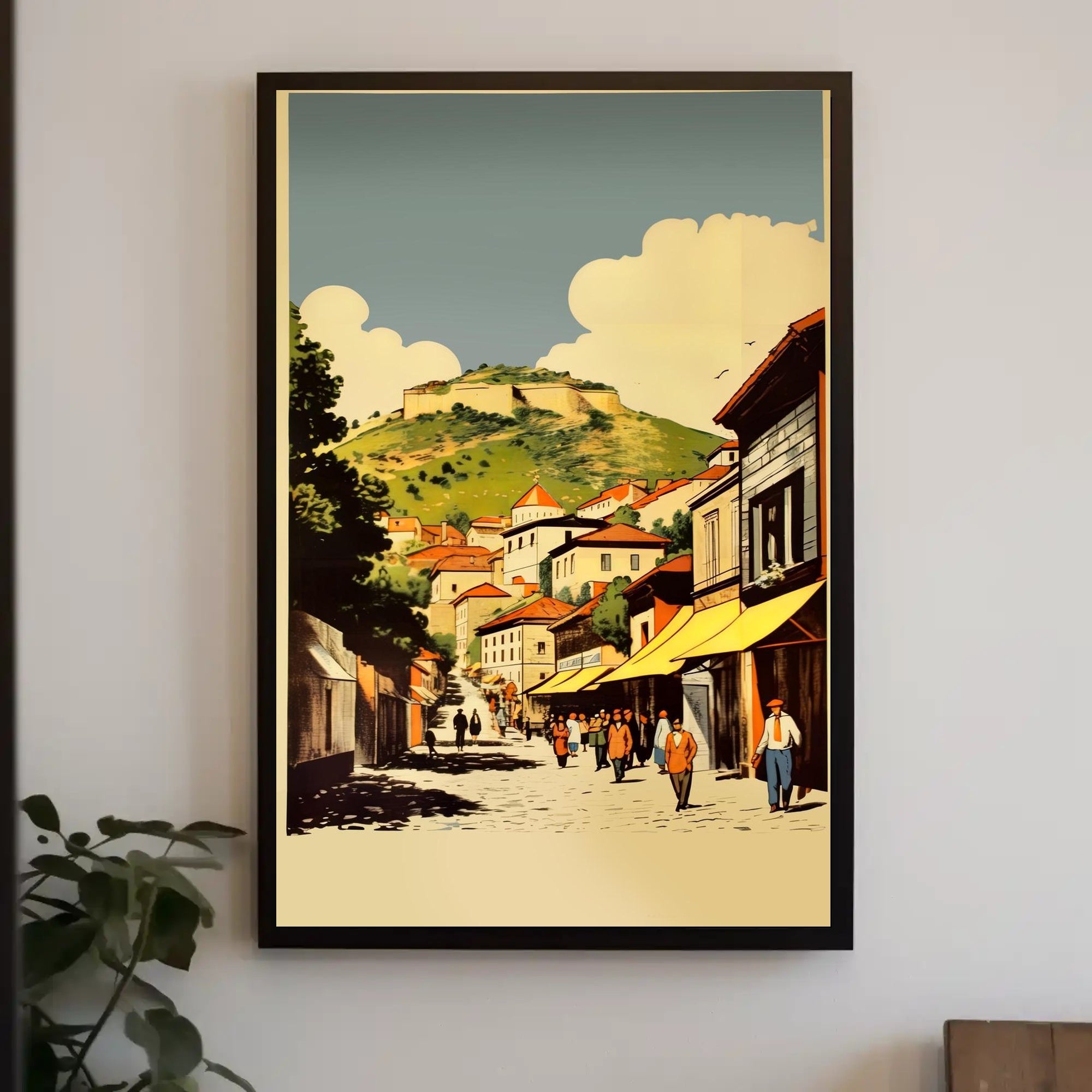 Scenic Village Street Poster