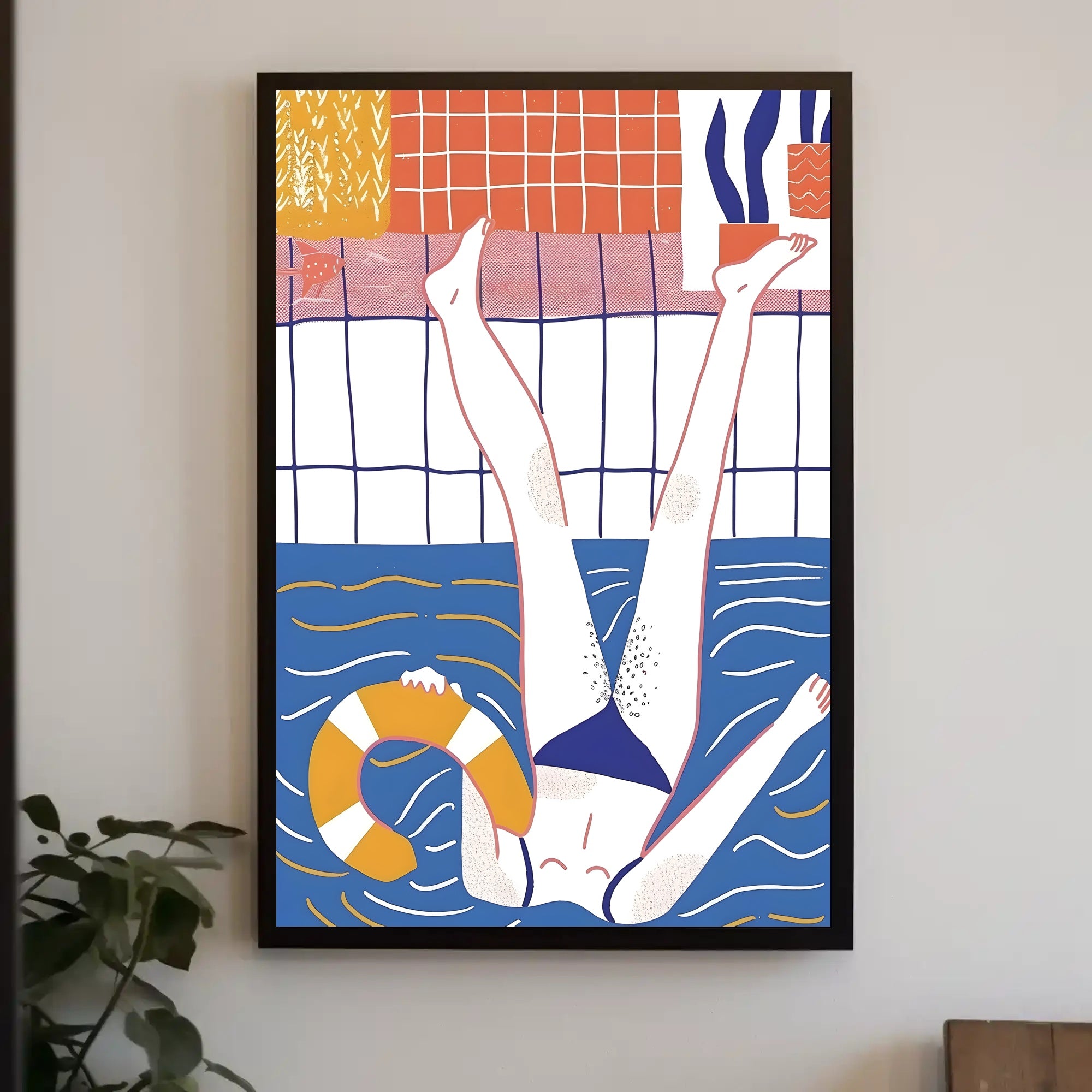 Poolside Relaxation Poster