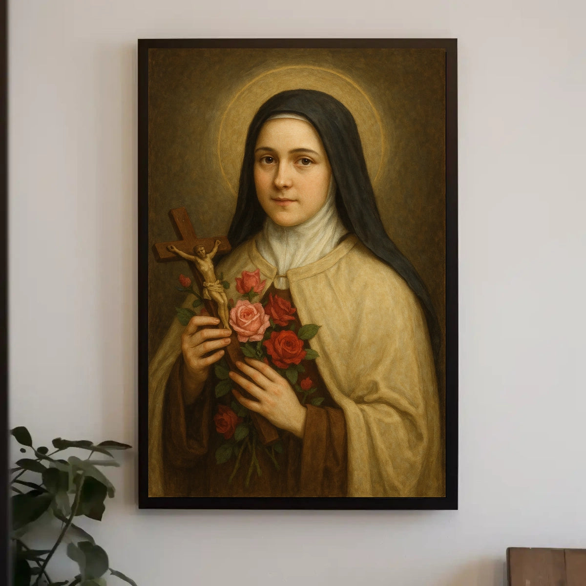 Portrait Of A Saintly Figure Poster