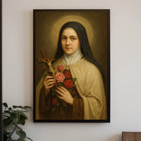 Portrait Of A Saintly Figure Poster