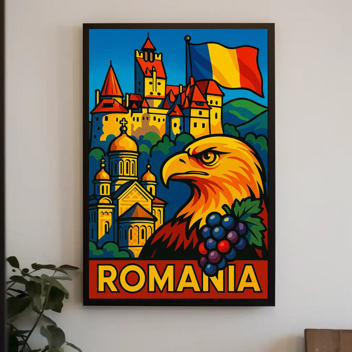 Romania A Vibrant Tribute Poster