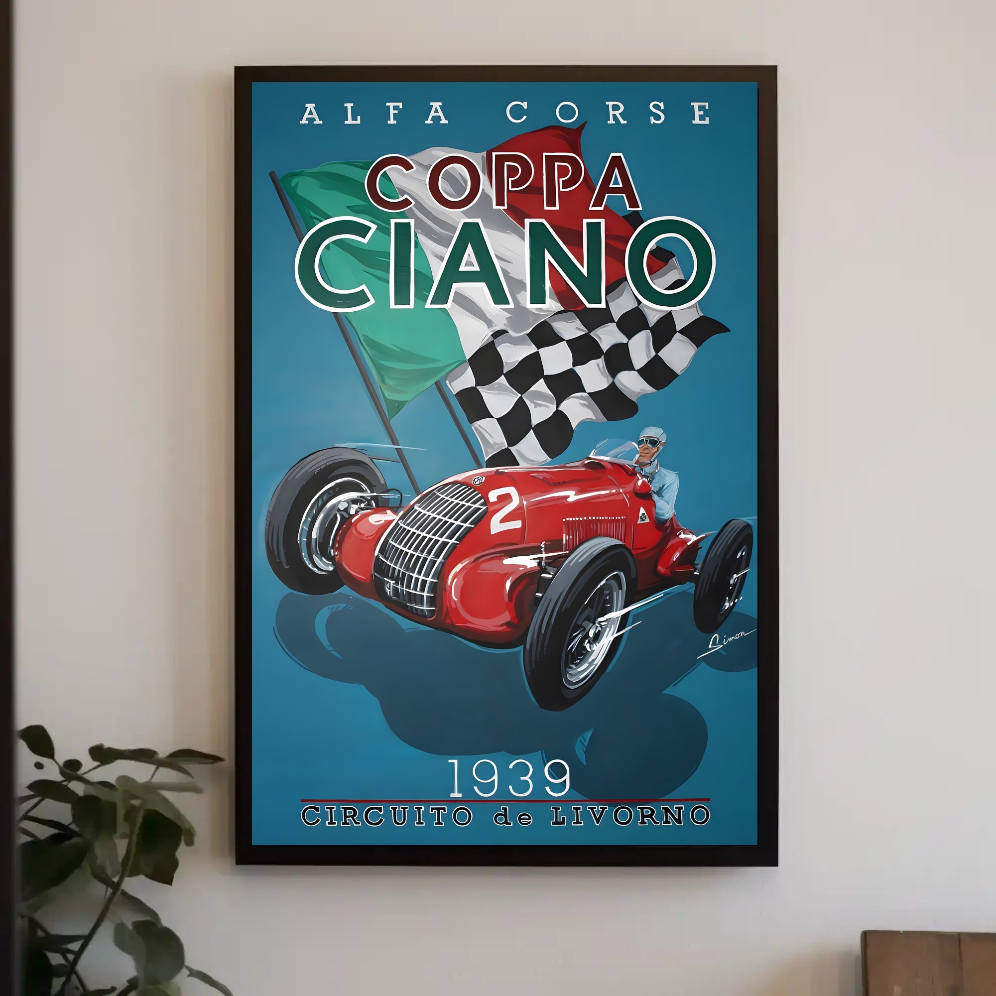 Coppa Ciano 1939 Racing Poster