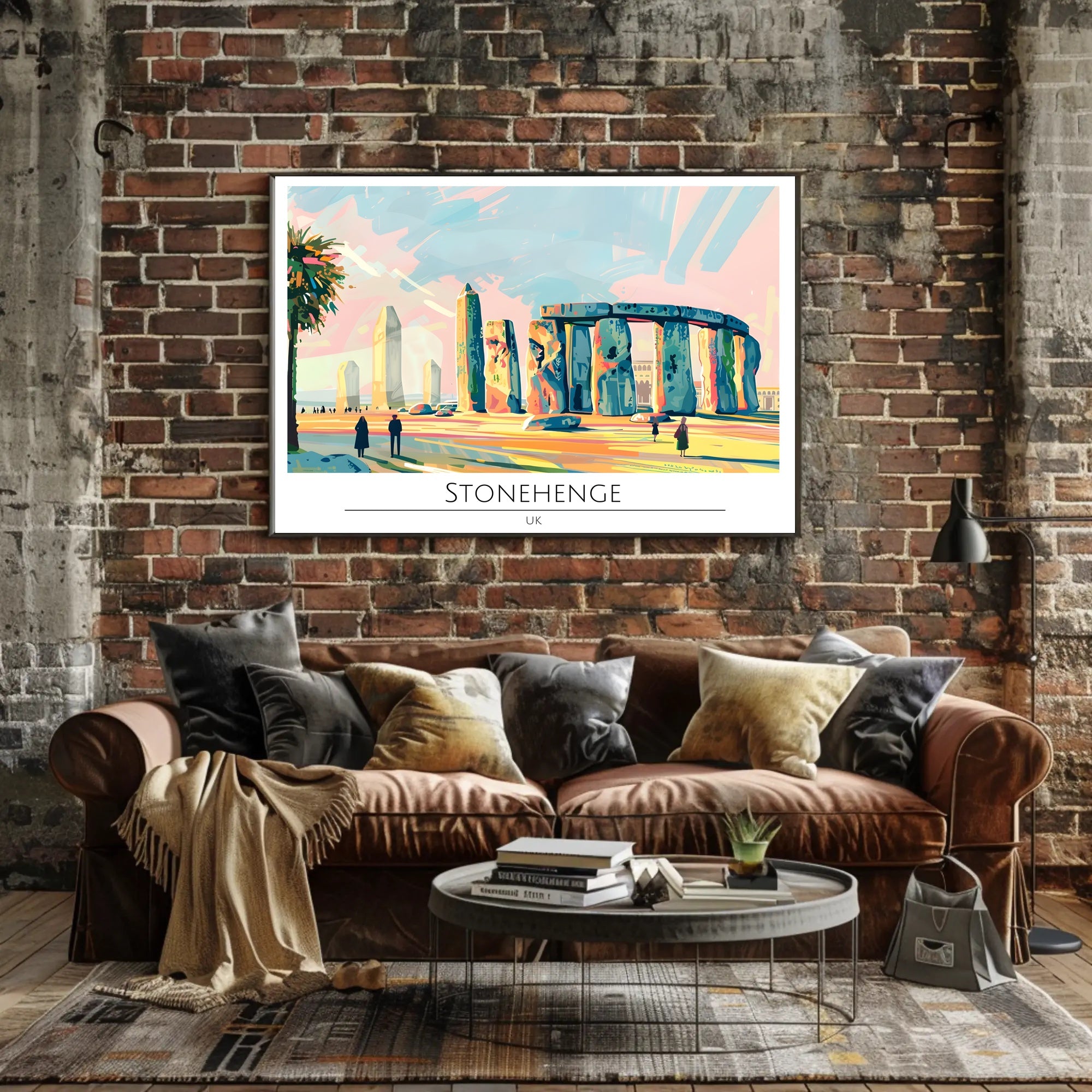 Stonehenge Illustration Poster PosterGoat