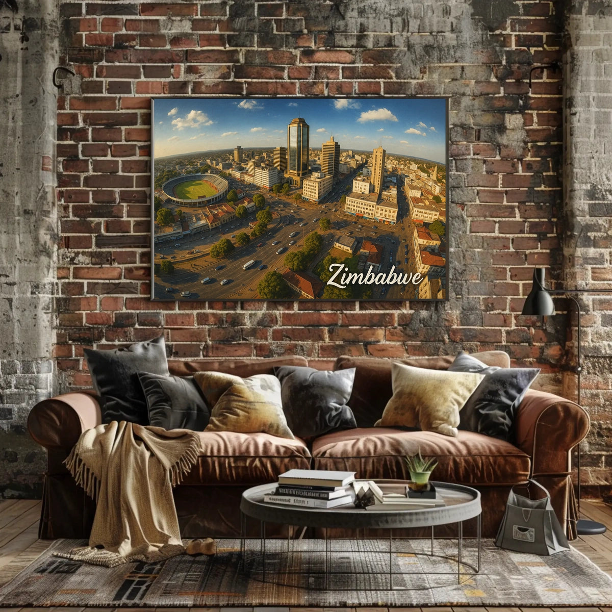 Zimbabwe Cityscape Poster