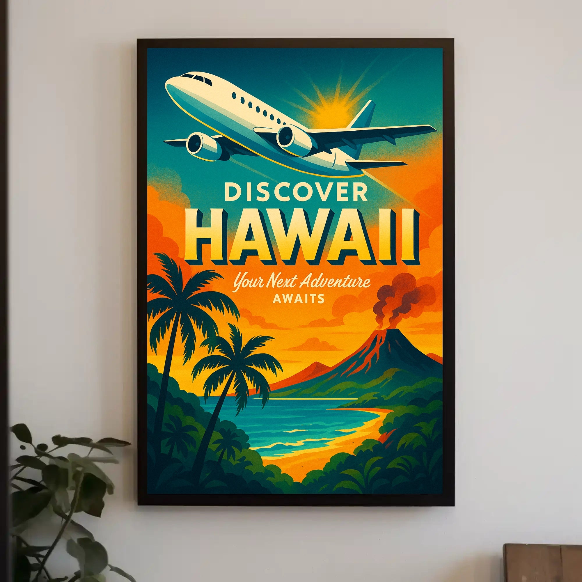 Discover Hawaii Travel Poster Adventure Awaits PosterGoat