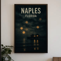 Naples, Florida Serene Nightscape Poster