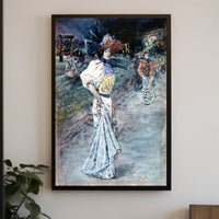 Elegance in the Evening: Cultural Fusion Watercolor Poster
