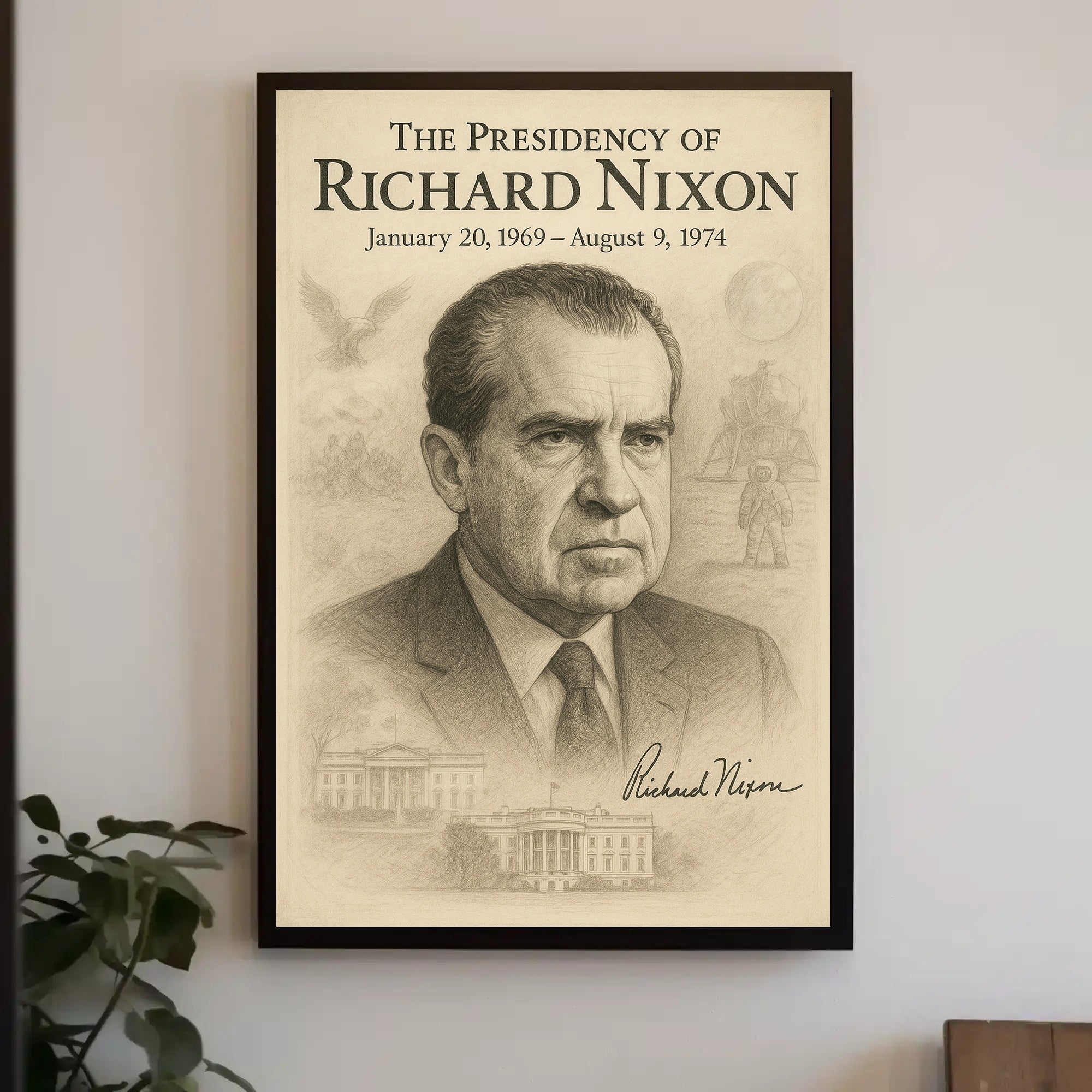 Richard Nixon The Presidency Wall Art Poster PosterGoat