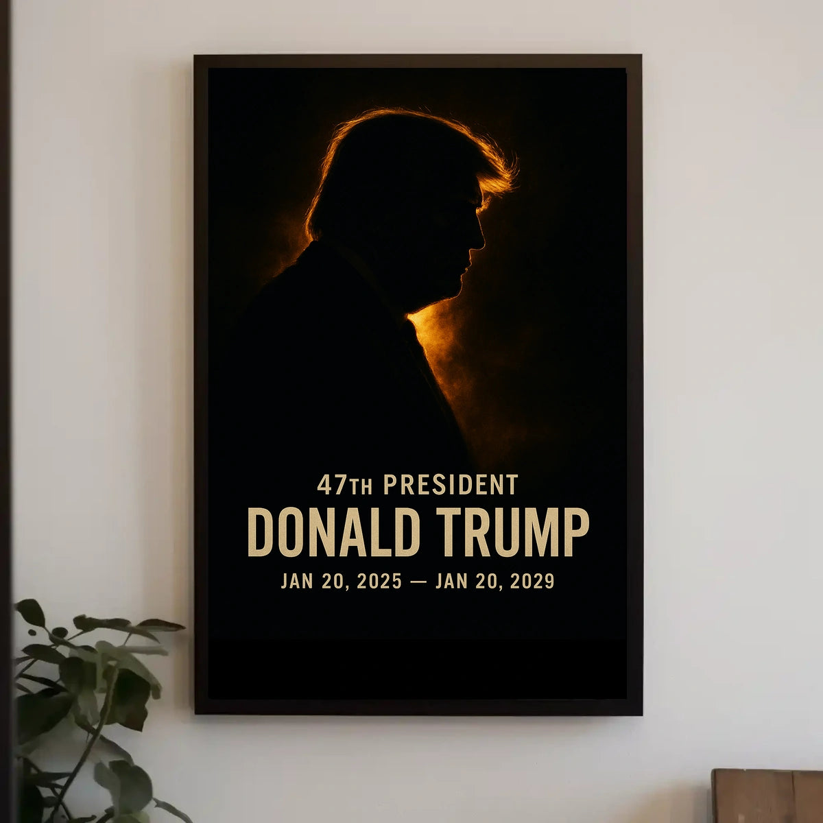 Donald Trump Resilience Sunset Patriotic Cinematic Poster