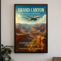 Grand Canyon Adventure Vintage Travel Poster PosterGoat