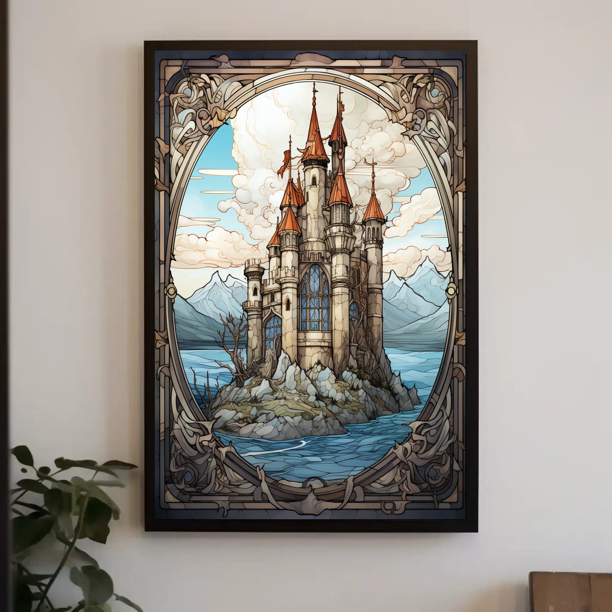 Enchanted Castle By The Sea Poster