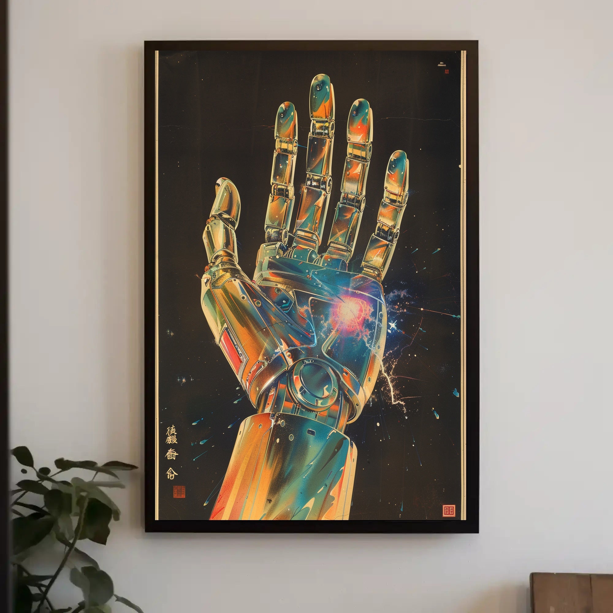 Futuristic Mechanical Hand Art Print Poster Home Decor PosterGoat