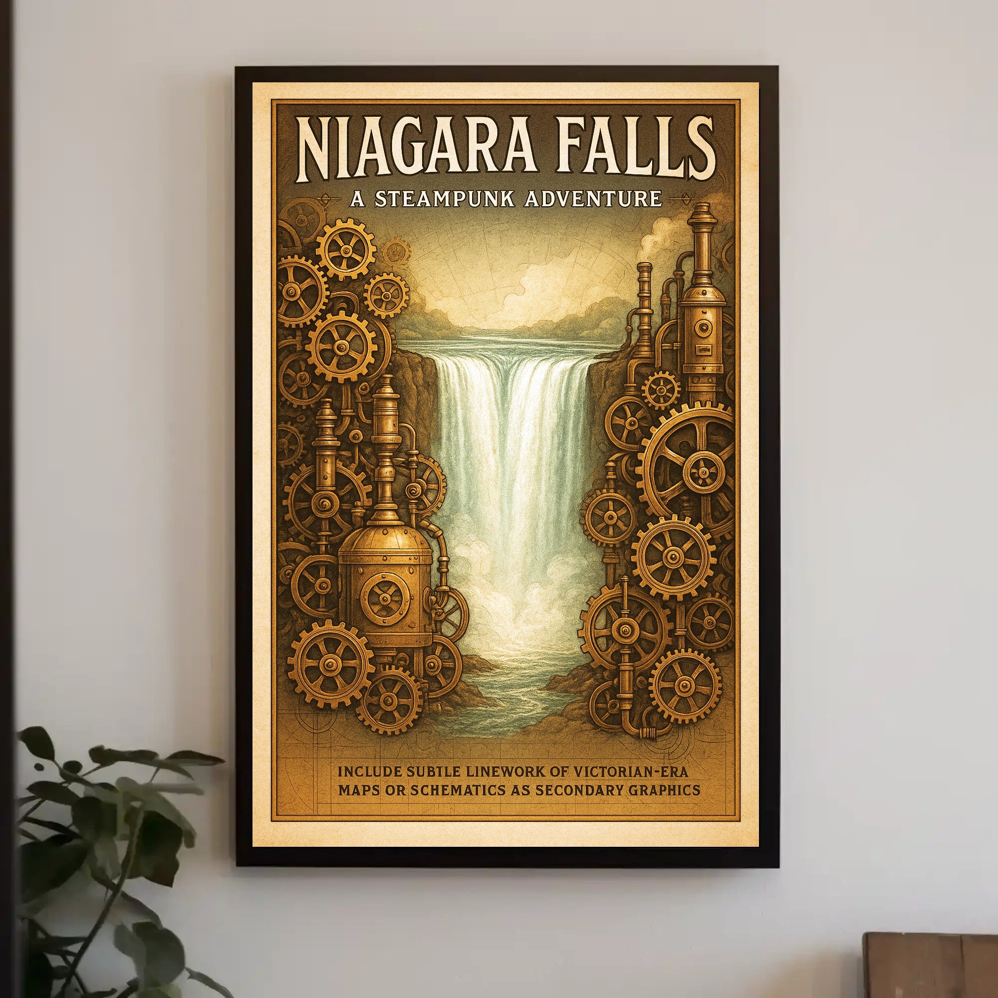 Niagara Falls A Steampunk Adventure Poster PosterGoat