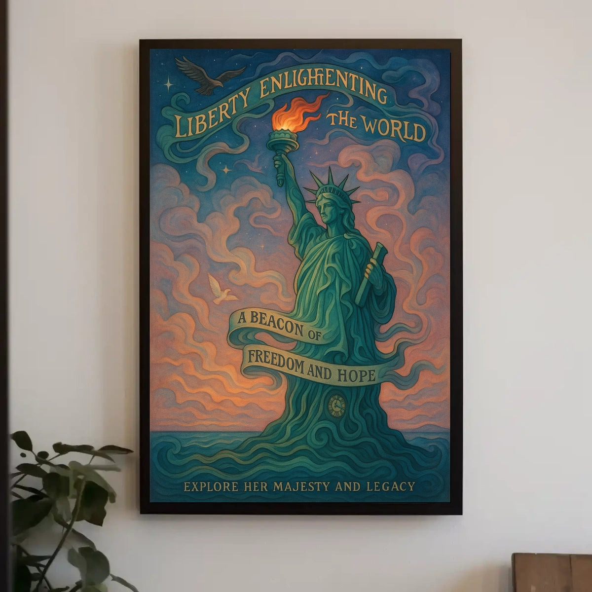 Liberty Enlightening the World Artistic Poster