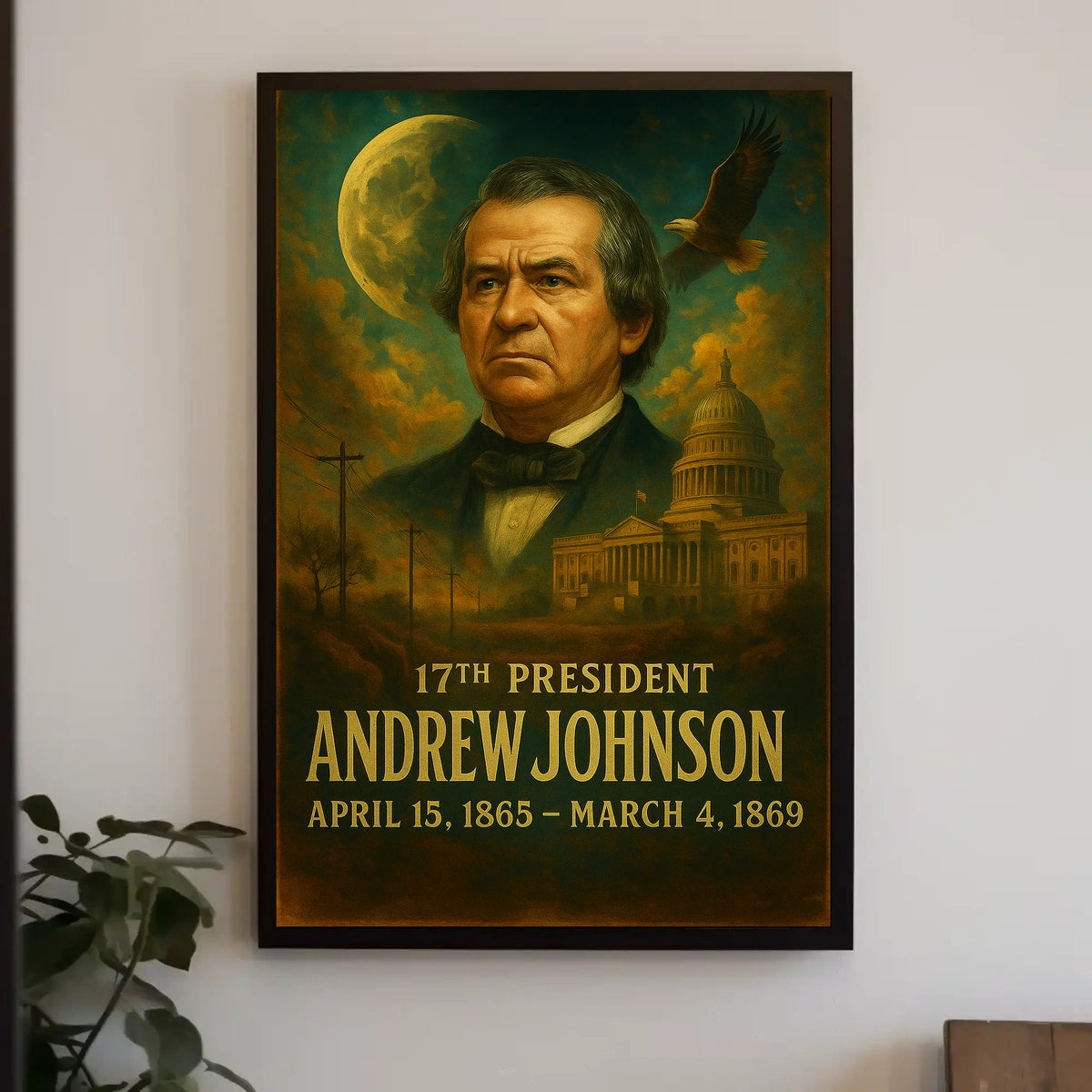 Andrew Johnson 17th President Poster