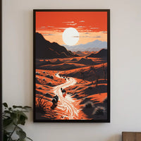 Expansive Desert Landscape Art Print - National Park Poster