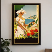 Serenity By The Sea Travel Poster Art Print Decor