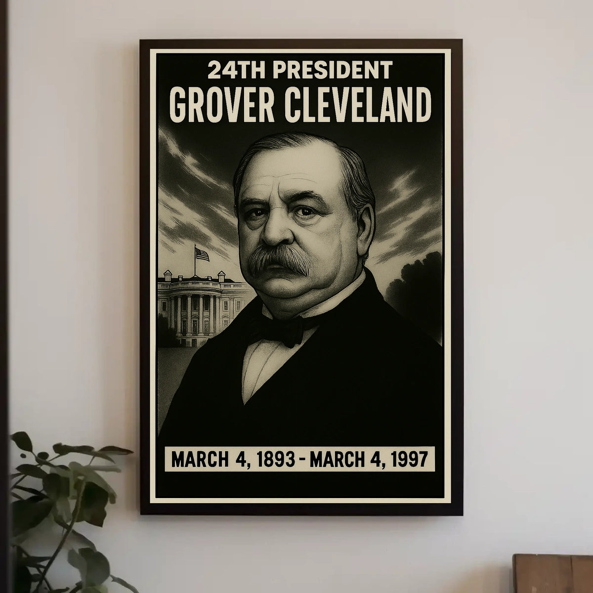 Grover Cleveland 24Th President Poster