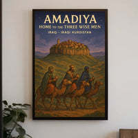 Amadiya Home to the Three Wise Men Poster