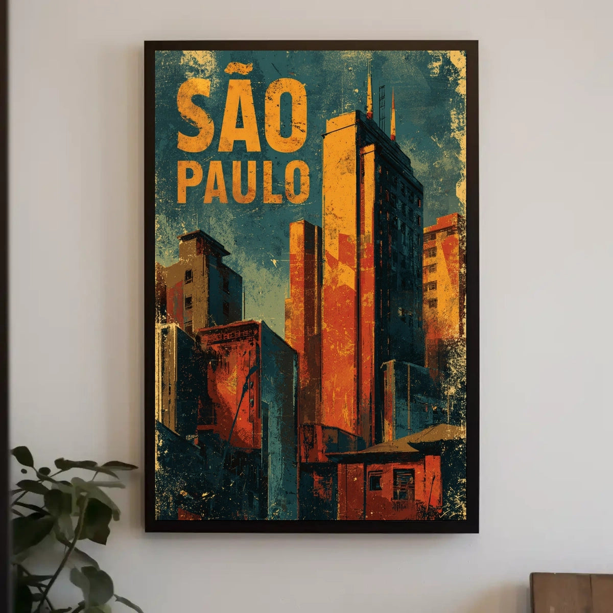 São Paulo Cityscape Poster