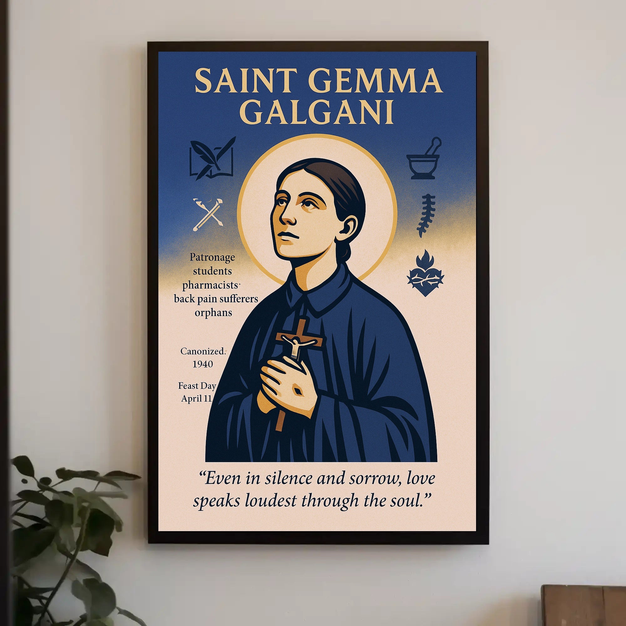 Saint Gemma Galgani Poster PosterGoat