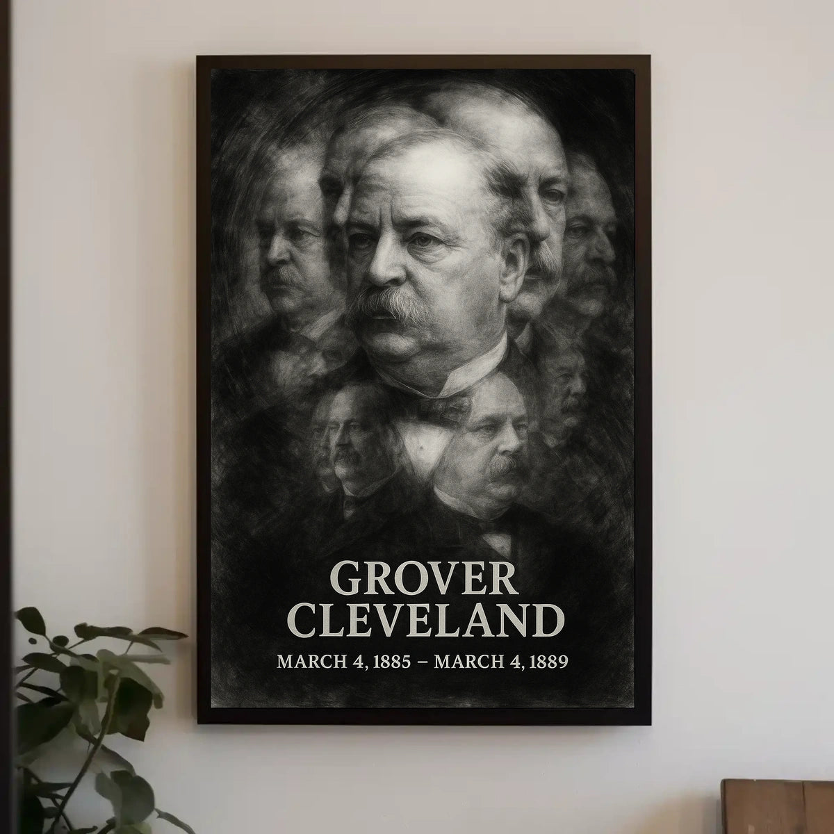 Grover Cleveland 22nd President of the United States Double Exposure Poster