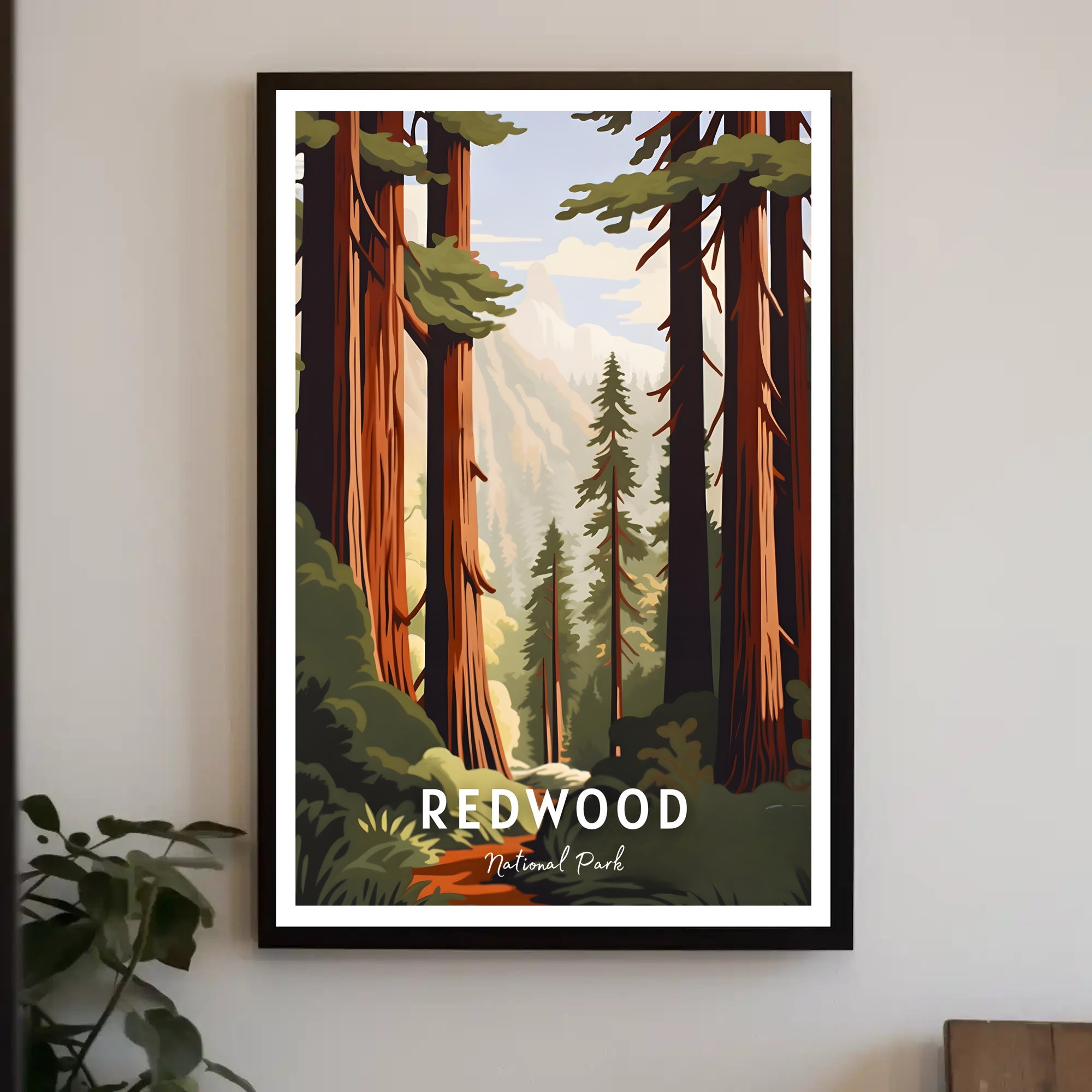 Redwood National Park Scenic Poster Wall Art