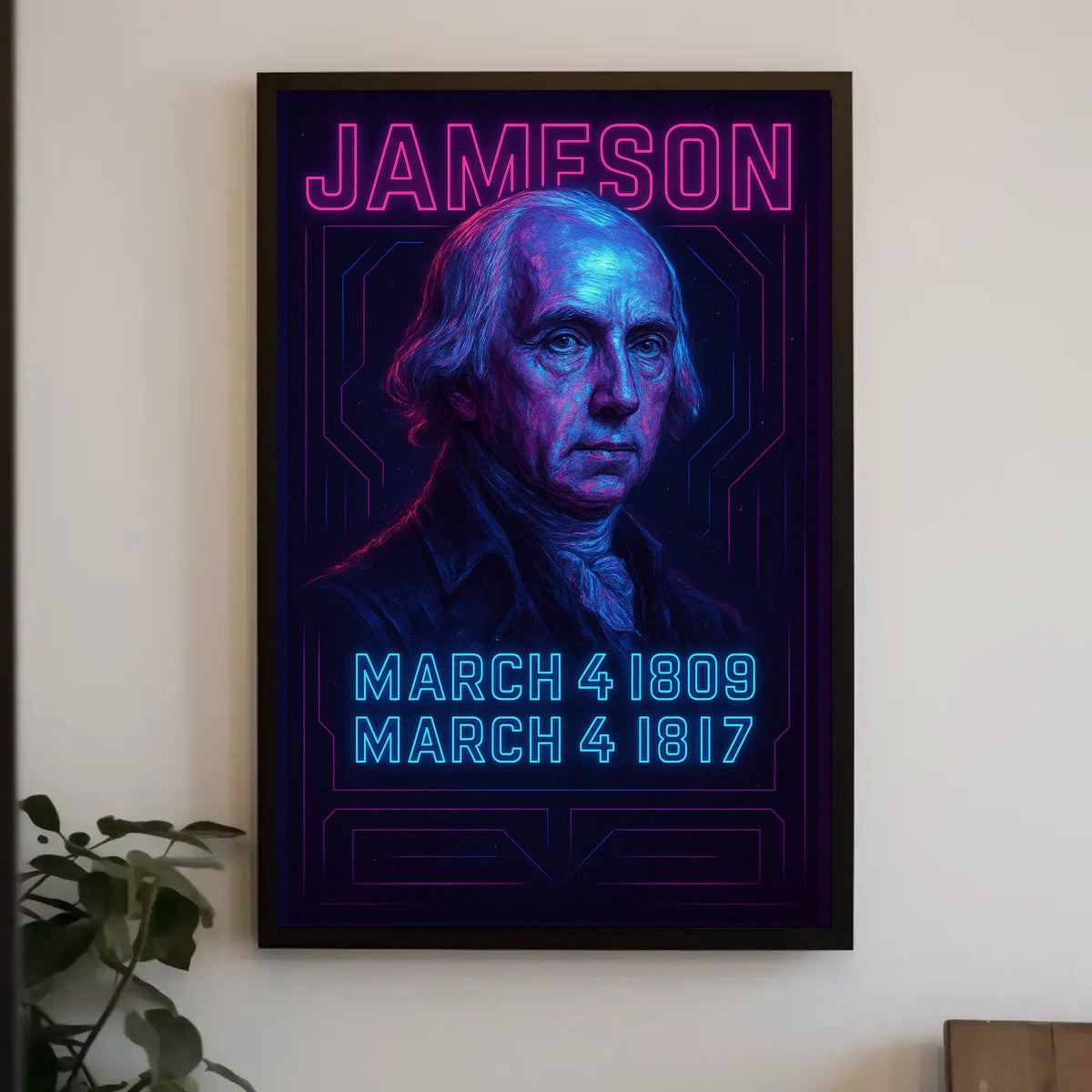 James Madison Fourth President Virginia History Portrait Poster