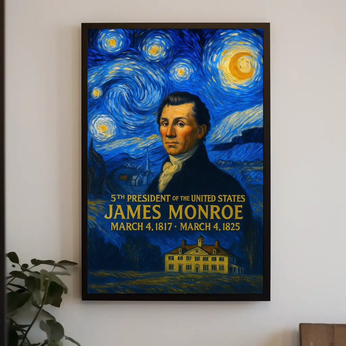 James Monroe 5th President of the United States Presidential Masterpiece Series Poster