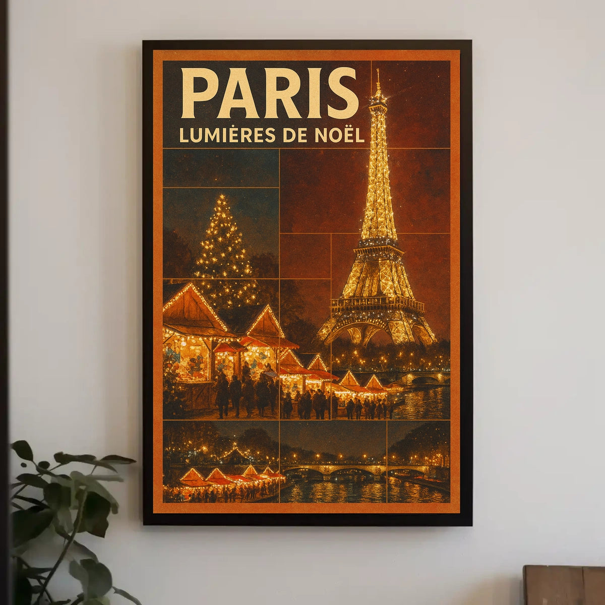 Paris Lumières De Noël Poster