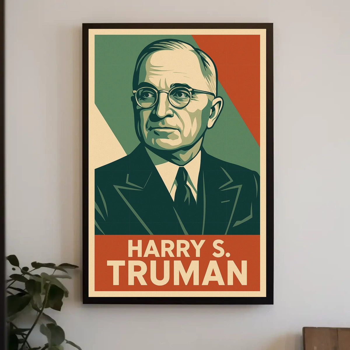 Harry S Truman Realism Photography Patriotic Poster