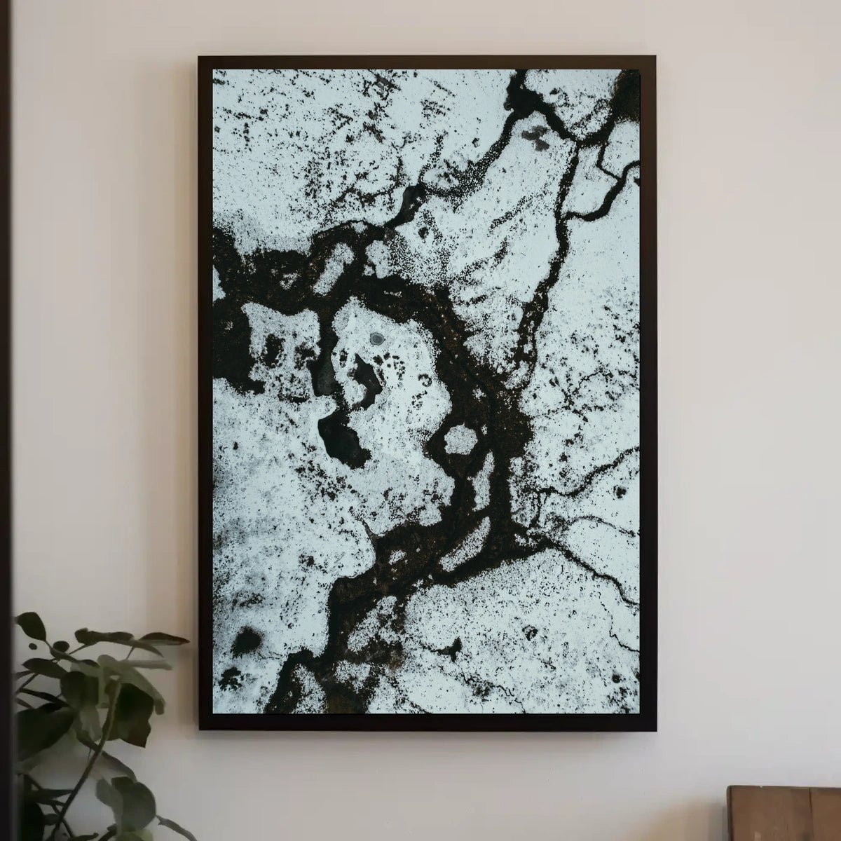 Abstract Winter Landscape Poster