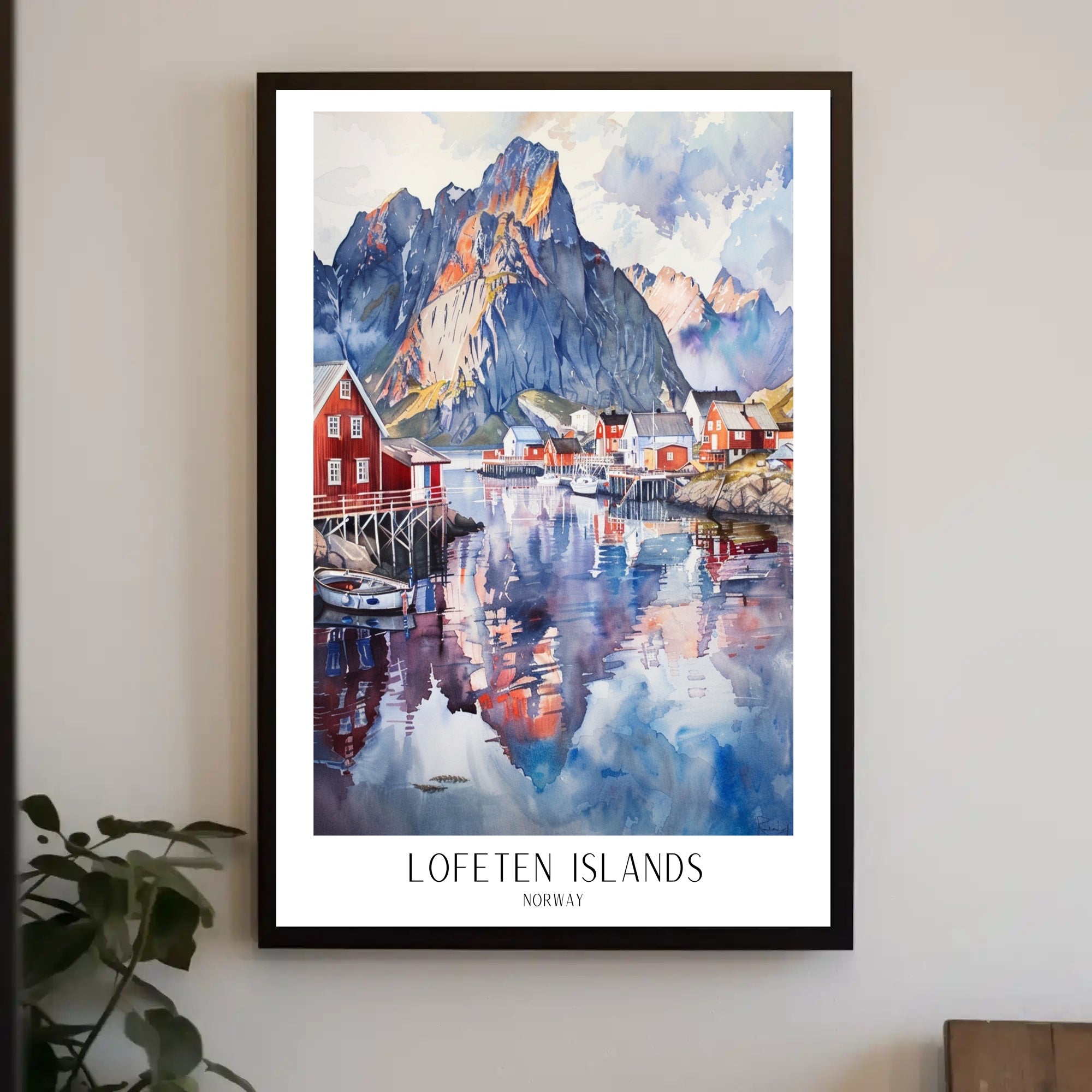 Lofoten Islands Coastal Serenity Travel Poster PosterGoat