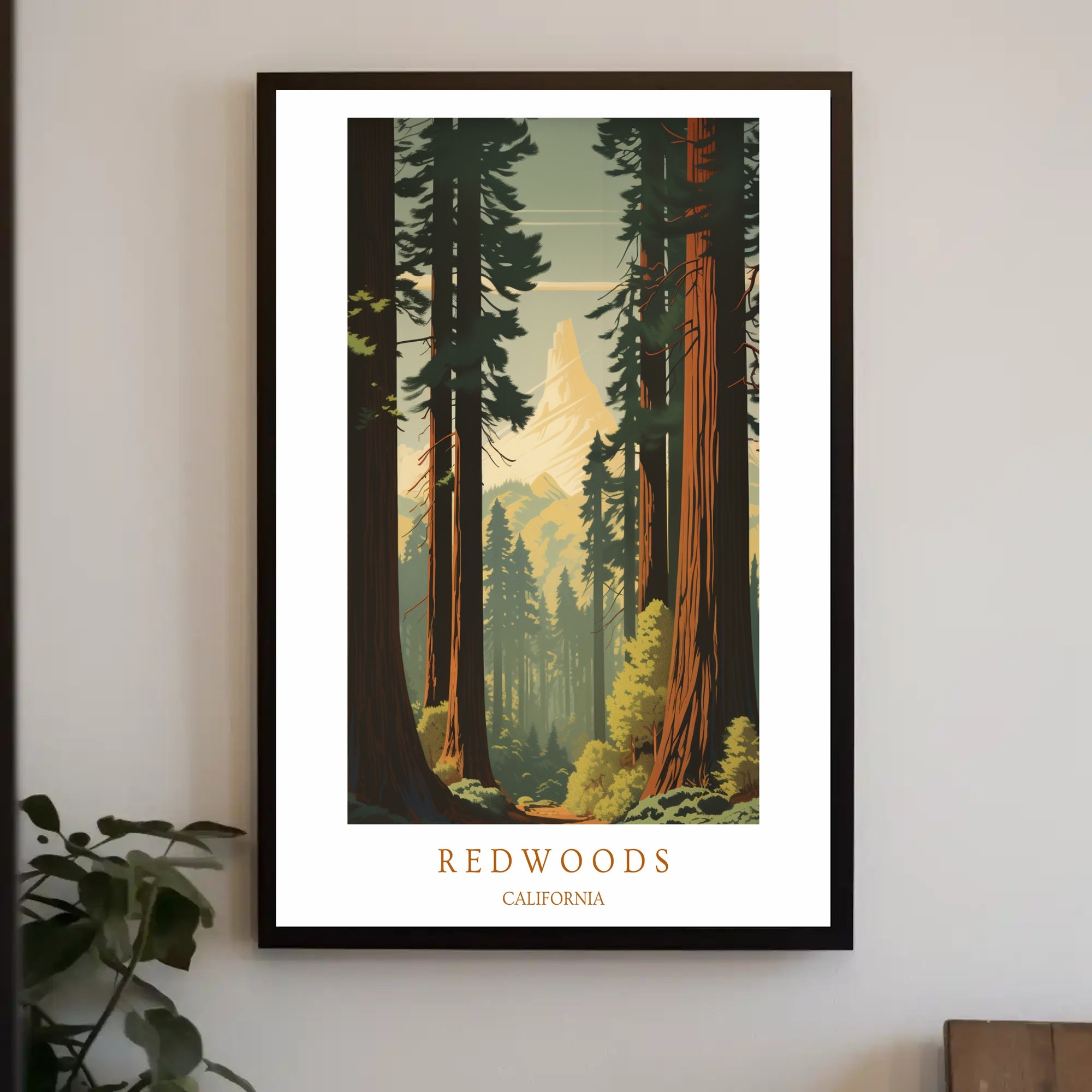 Majestic Redwoods Poster PosterGoat